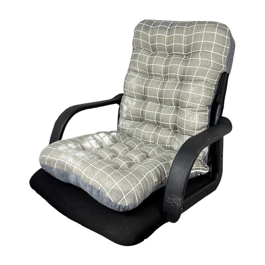 Soft High Back Chair Cushion with Elastic Straps for Garden Patio or Office Seating 40x80CM