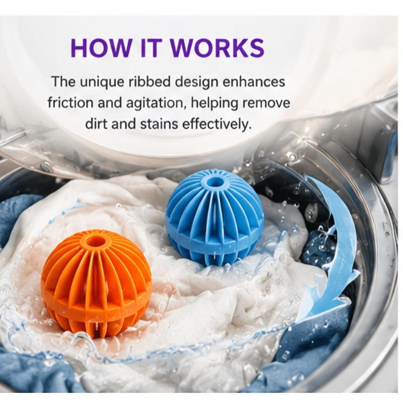 1/3/6Pcs Anti Knot Laundry Balls Anti Winding Efficient Dirt Removal Gadgets for Household All Fabric Washing
