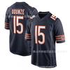 Chicago Bears 15 Rome Odunze Football Jersey Mens Sports Training Game Uniform White