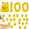 100Pcs Mini Frog Garden Decor Green Frog Figurines Miniature Home Decor Tiny Plastic Frogs Fairy Garden Decor