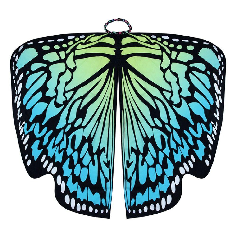 Party Butterfly Wings Shawl Fairy Rainbow Cloak Women Butterfly Cape