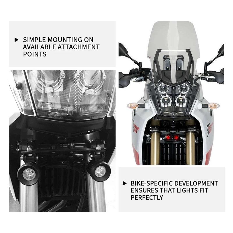 For YAMAHA TENERE 700 Tenere700 World Raid XTZ 700 XT700Z Motorcycle Fog Lights Auxiliary Light Bracket Driving Lamp Mount Base