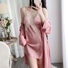 New women's summer ice silk pajamas sexy chest pads spring and autumn suspenders Internet celebrity shorts two-piece loungewear set