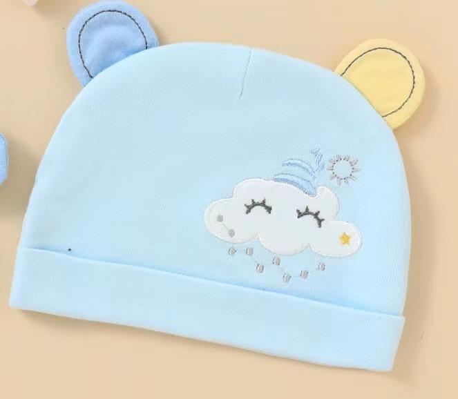 Four Seasons Newborn Baby Hat: Single & Double Layer Options for Girls