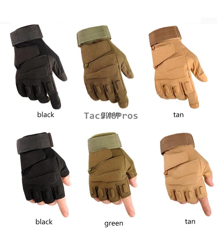 Half Full Finger Gloves Airsoft Paintball Hunting Shooting Durable Gloves for Hiking Climbing Fishing Anti-Slip Glove