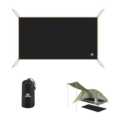 GOGlamping Ground Sheet Tent Sheet Ruudukujuline telgiplekk Touring Kuppeltelgi jaoks Veekindel Kerge 420D Kompaktne kuusnurkne põrandamatt Present