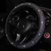 Coprivolante per auto con strass con protezione per volante Suv per auto scintillante in cristallo di diamante adatto per veicoli da 14,5-15 pollici