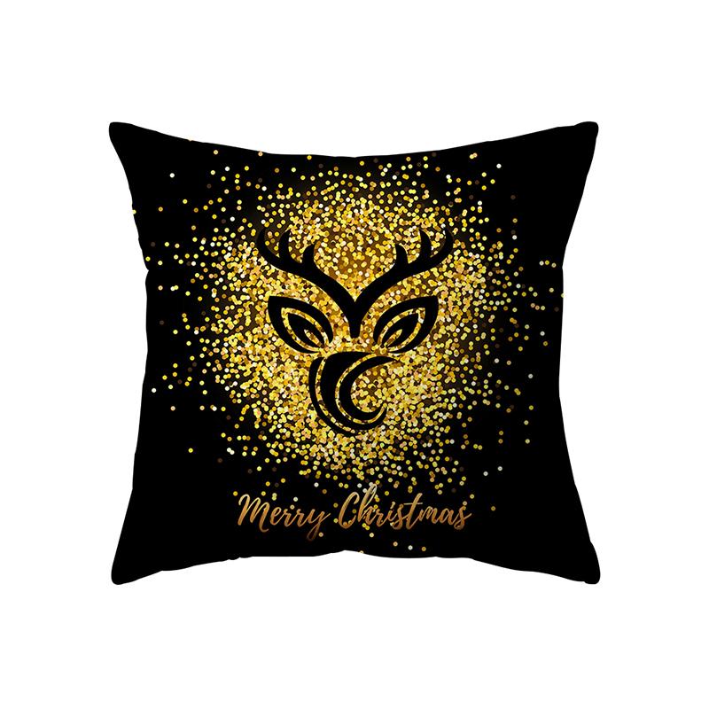 Home Decor Christmas Theme Decorative Print Pattern Cushion Cover Home Living Room Sofa Decor Throw Pillow Pillow Cover