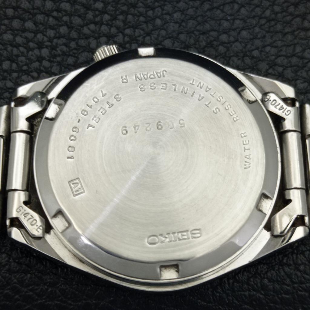GENUINE VINTAGE SEIKO 5 AUTOMATIC JAPAN MENS 7009A ORIGINAL DIAL WATCH A702427-5 R124-a702427