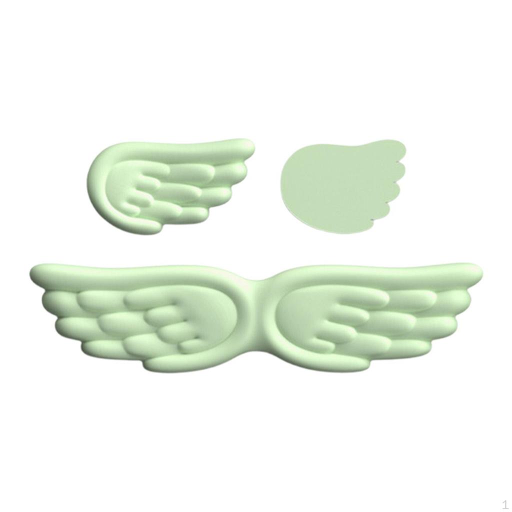 Angel Wing Keyboard Mice Wrist Computer Arm Rest Nonslip Coaster Cushion for Game Typing Office