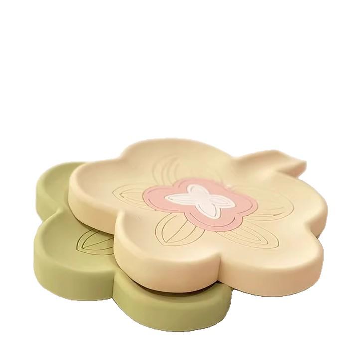 Silikonová miska na mýdlo s odkapávačem: Velká, špičková odkapávací mýdlenka pro koupelnové uskladnění