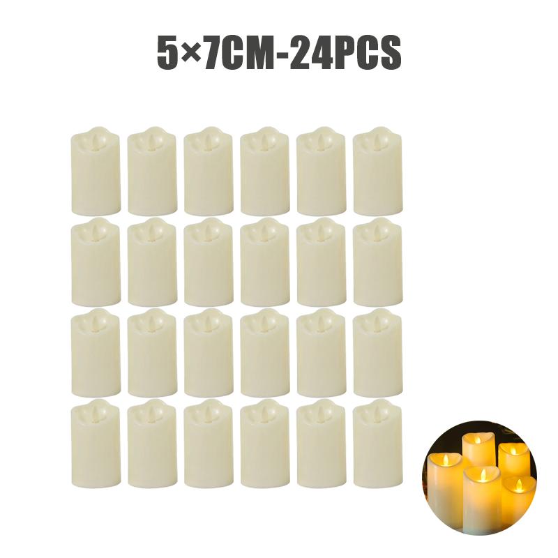 Flameless LED Candle Creative Ing Led Tea Light Warm White Flameless Candle Wedding Season  Decor Candle Light