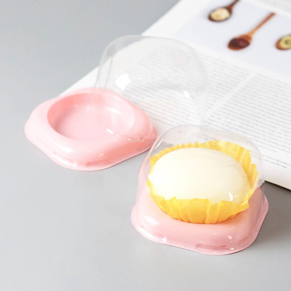 50pcs Dust-proof Moon Cake Packaging Tray Square Baking Packaging Box Moon Cake Boxes  Commercial