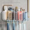 JiaDu Wall-Mounted Toothbrush & Toothpaste Holder Set
