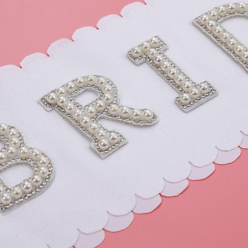 European & American Bridal Pearl Lace Satin Wavy Edge Etiquette Ribbon