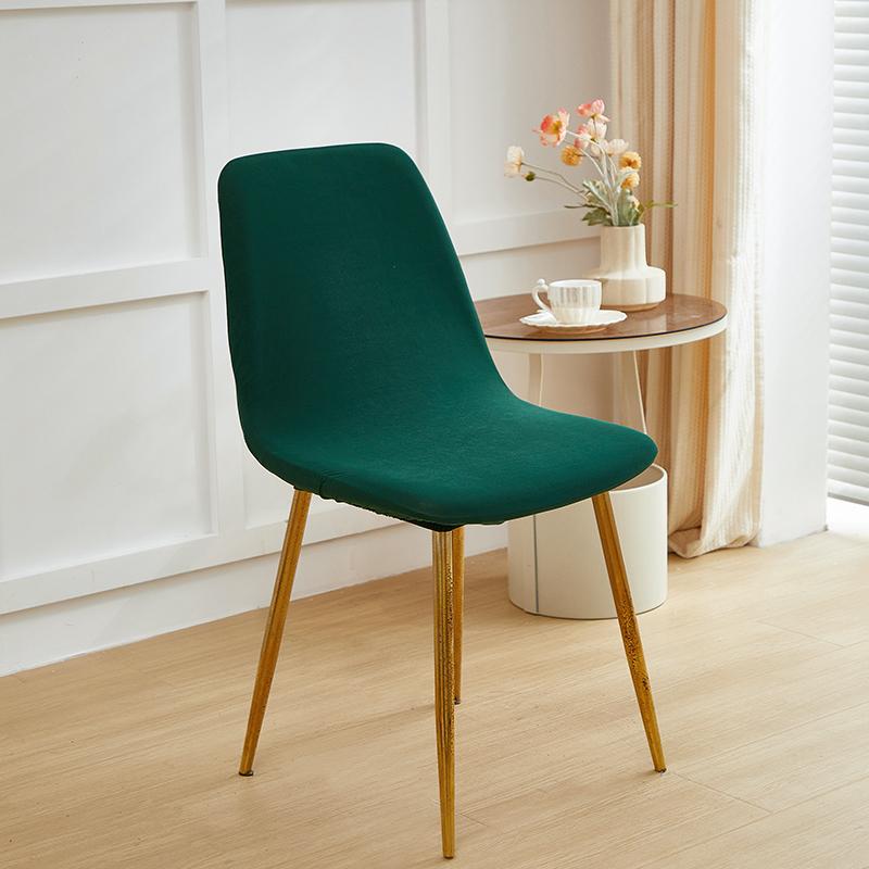 Solid Spandex Elastic Shell Chair Cover Stretch Dining Room Stretch Chair Cover Seat Covers Slipcover Summer