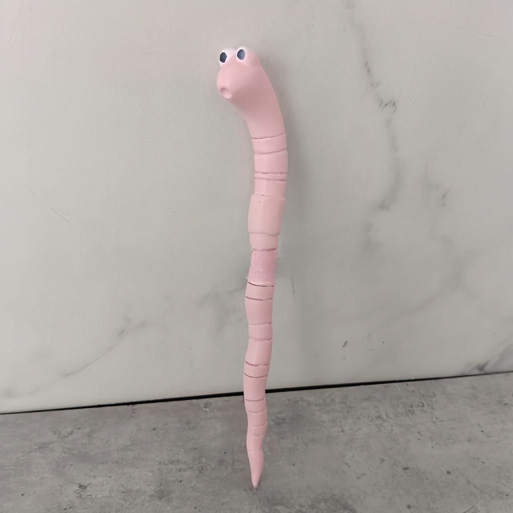 Potted Plant Humidity Monitor Battery Free Cute Earthworm Soil Moisture Meter Metais For Indoor Outdoor Plant Lawn Funny Sensor