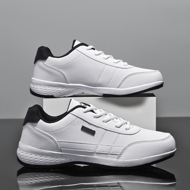 Men's Shoes Spring and Summer Fashion Do Not Stew Feet Casual Shoes Blue Outdoor Trend Simple Leather Sneakers