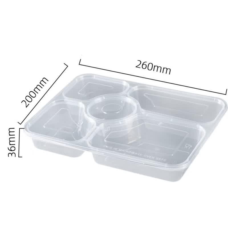777 Divided Disposable Takeout Boxes