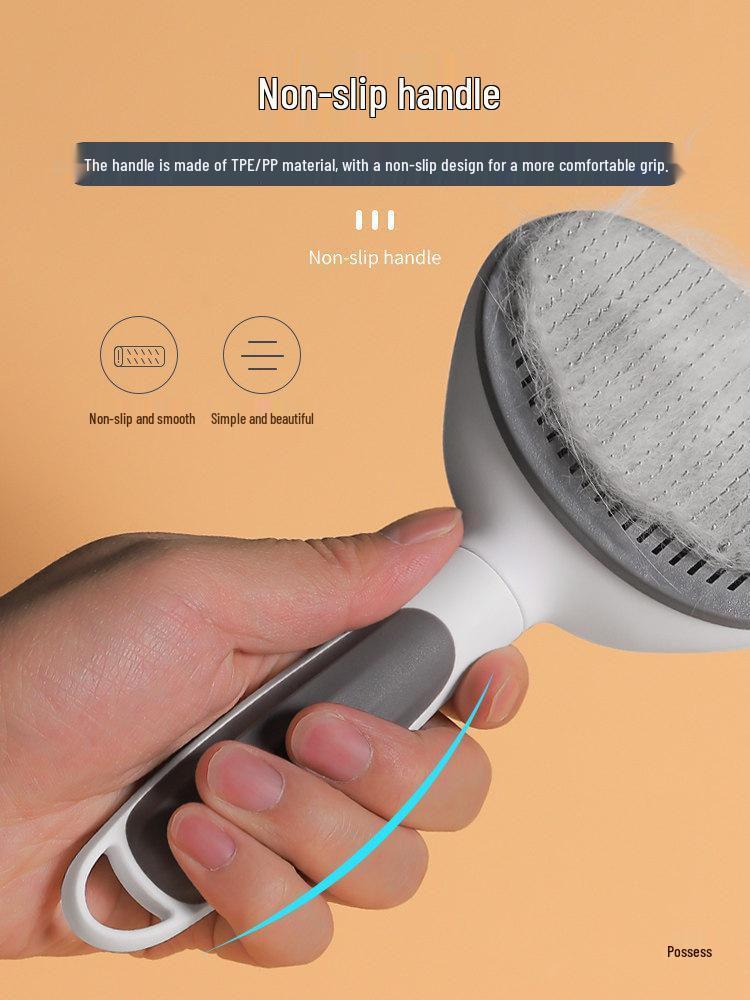 Pet Hair Removal Comb for Dogs & Cats – Detangles & Cleans Loose Hair