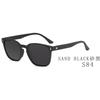 2026New wooden-framed polarized sunglasses, small frame, trendy and fashionable, retro style, for both men and women TR Box7730WD