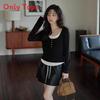 Fashion Long Sleeve T Shirt With Color Block Design For Casual Wear