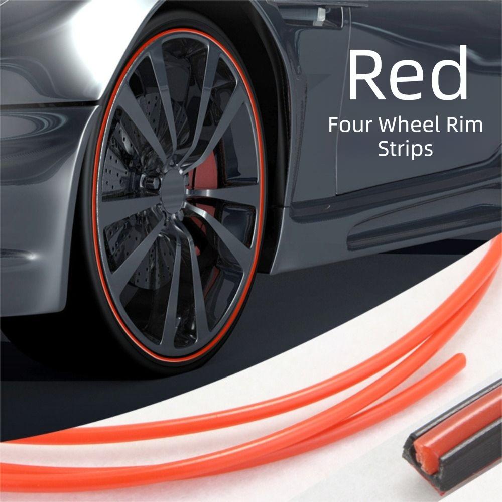 Anti-Scratch Wheel Hub Decorative Strip Full Rim Cover Tire Protective Ring  Tire Modification