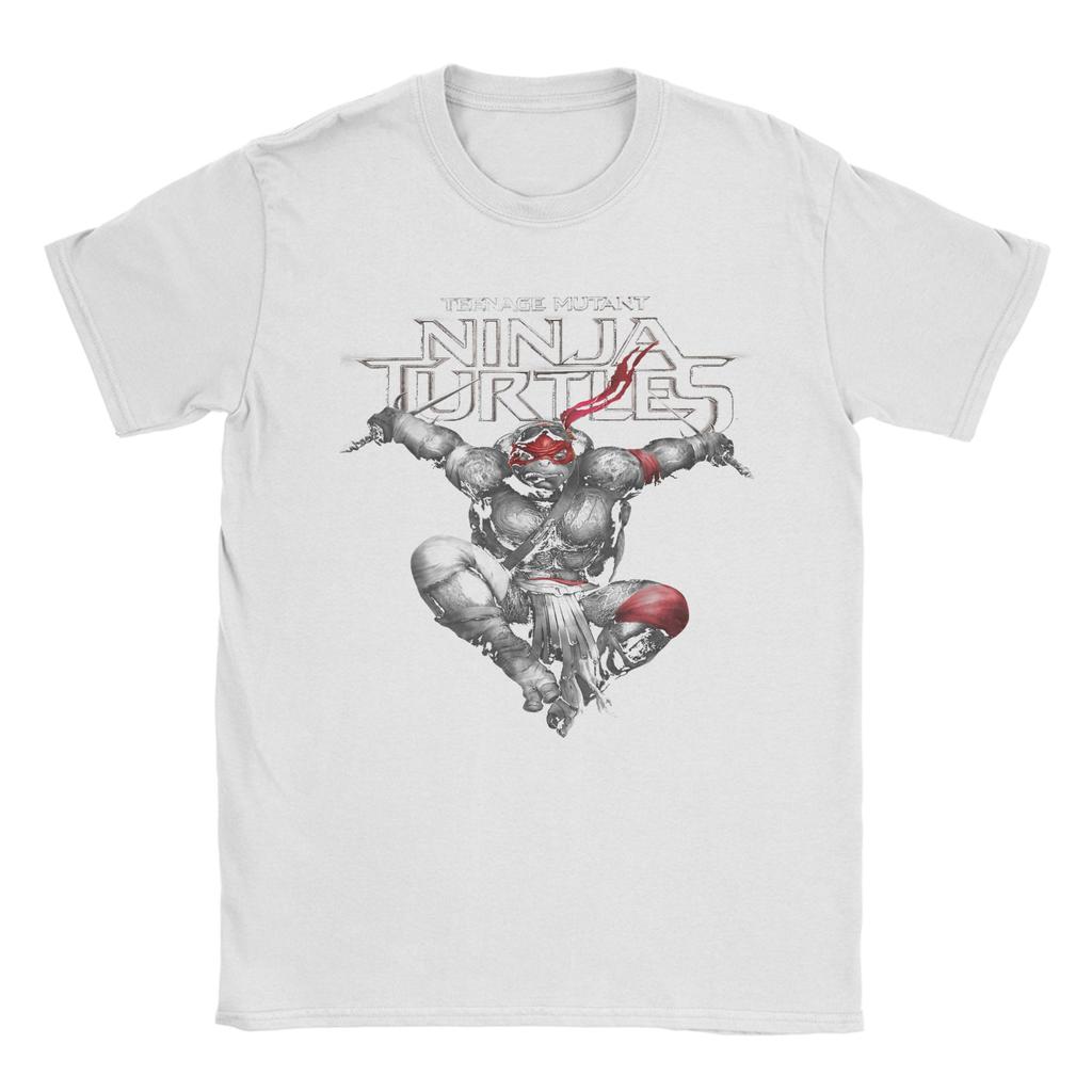 Awesome Ninja Turtles Raphaels Action Jump TShirt for Men 100 Cotton T Shirt  Short Sleeve Tee Shirt Gift Idea Clothing