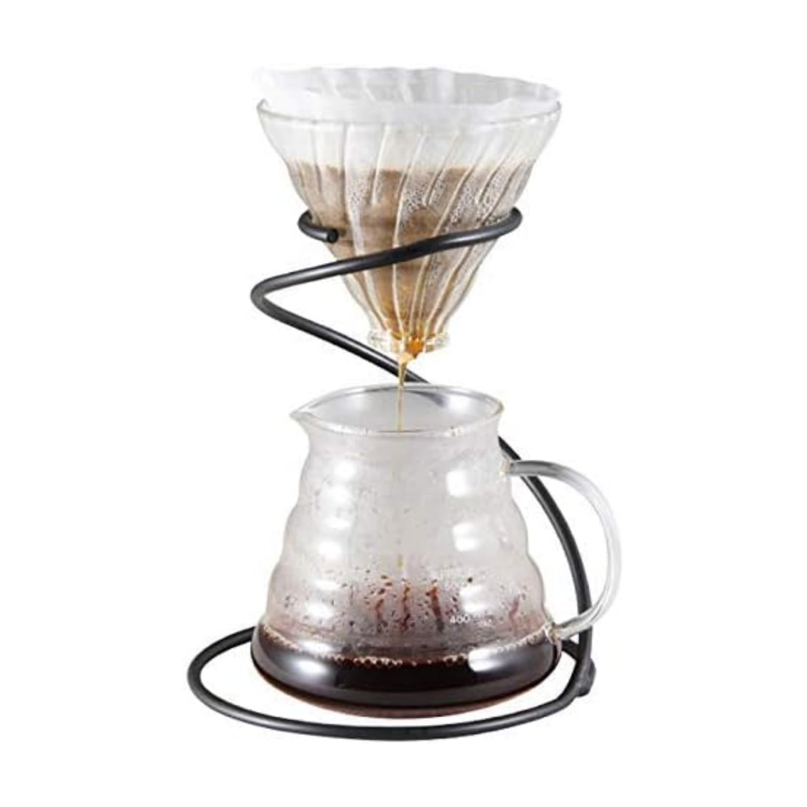 

Iron Coffee Pour Over Stand Serpentine Filter Holder Drip Coffee Maker Display Dripper Rack Type A