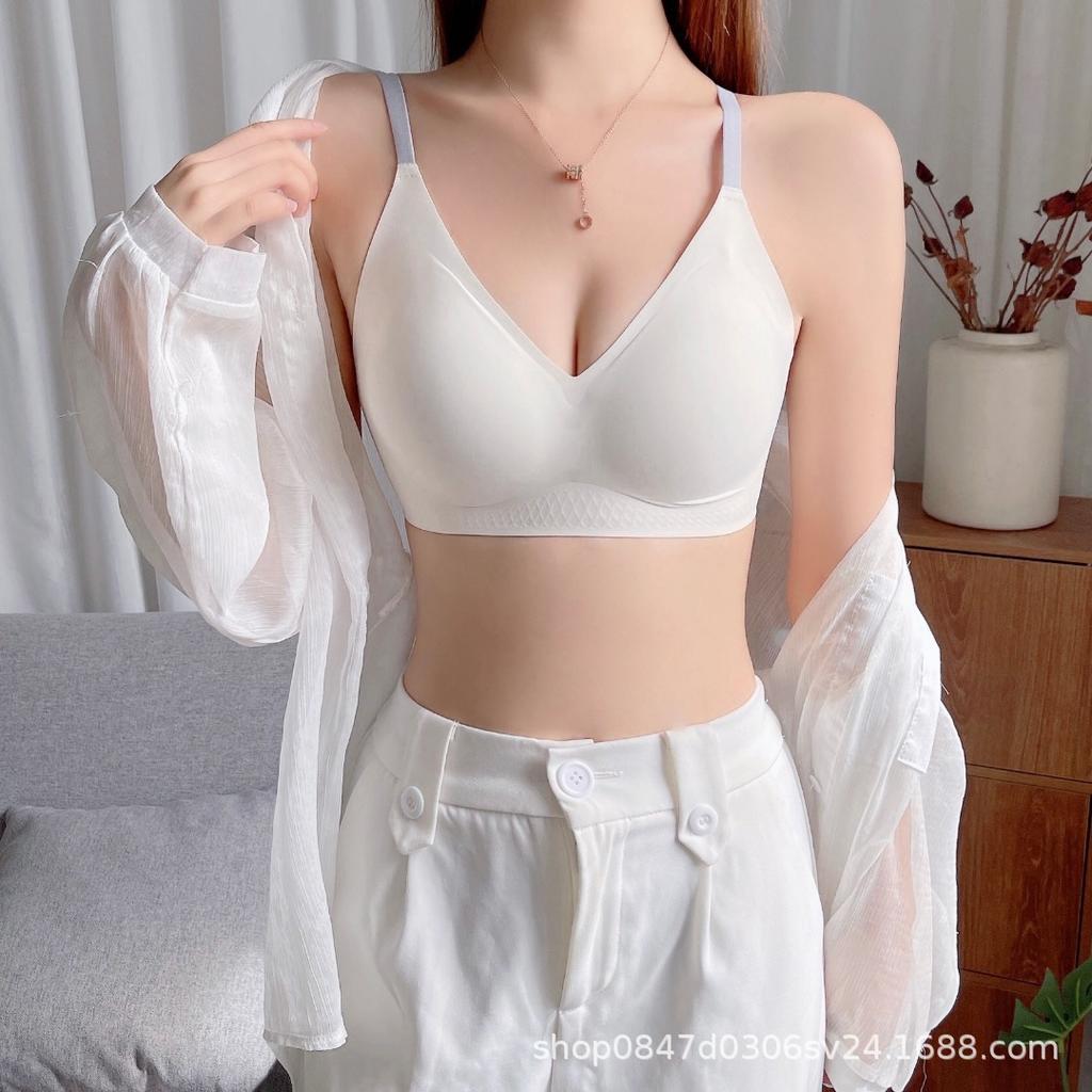 Haute couture fixed cup seamless latex underwear small breasts gather up to support sub-breasts one piece without steel ring text
