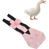 Chicken Diapers for Hens, Bantam Hens Diapers for Pet Ducks Pet Duck Supplies Goose Clothes Reble Washable Pet Diapers with Bow Tie Nylon Buckle for