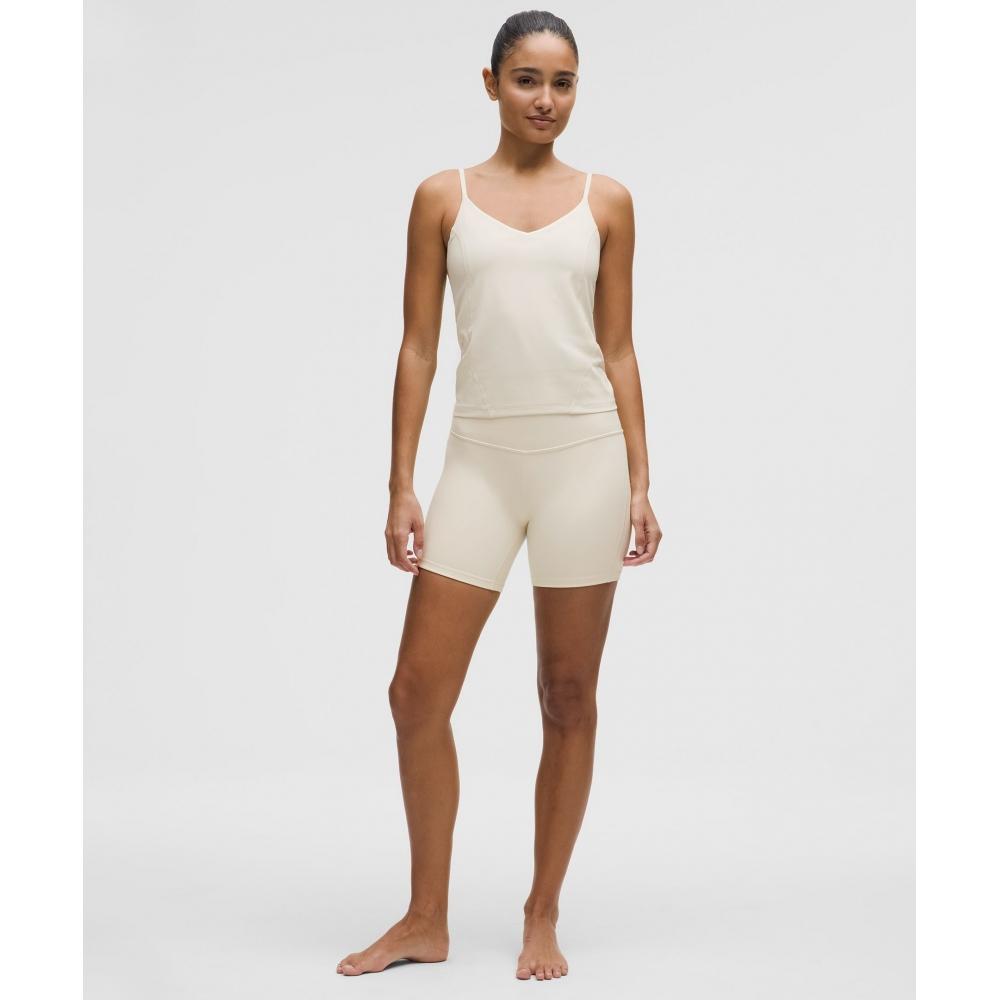 Lululemon Align Cintura Comprimento Cami Tank Light Suporte CD Copa Luz Marfim