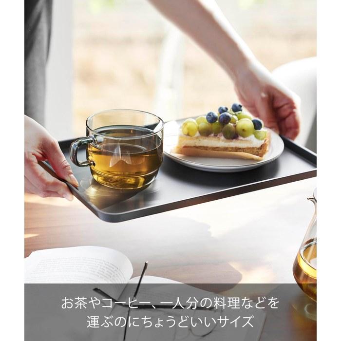 Yamazaki Magnetic Tray Black 31.5x21x1.7cm Tower Floating Storage Serving Tray 1629 21cm X 31.5cm X 1.7cm