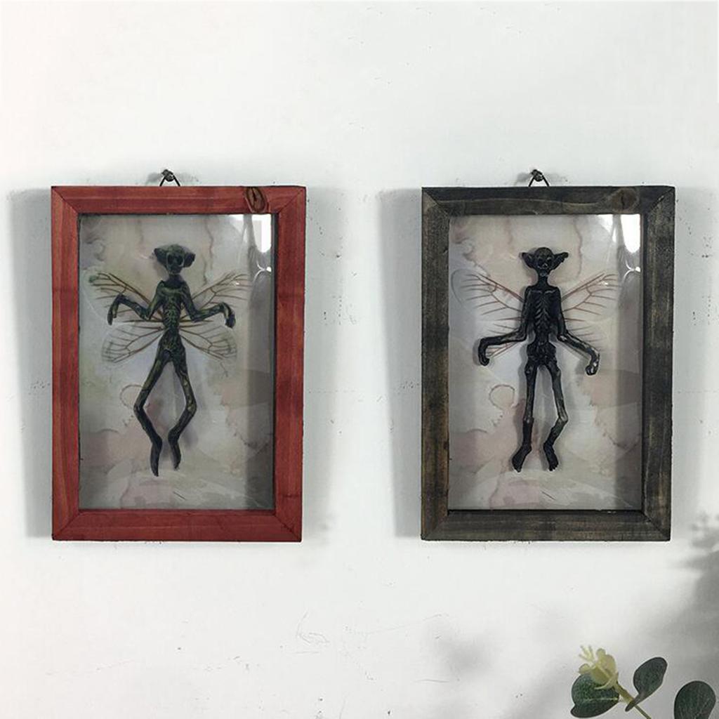 1 Skeleton Moth Decoration, Mysterious Ghost Specimen Photo Frame, Photo Frame Decoration, Halloween Decoration
