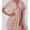 Camisola de Renda Sexy com Decote em V Profundo e Alças Finas Tamanho Grande 220 Jin