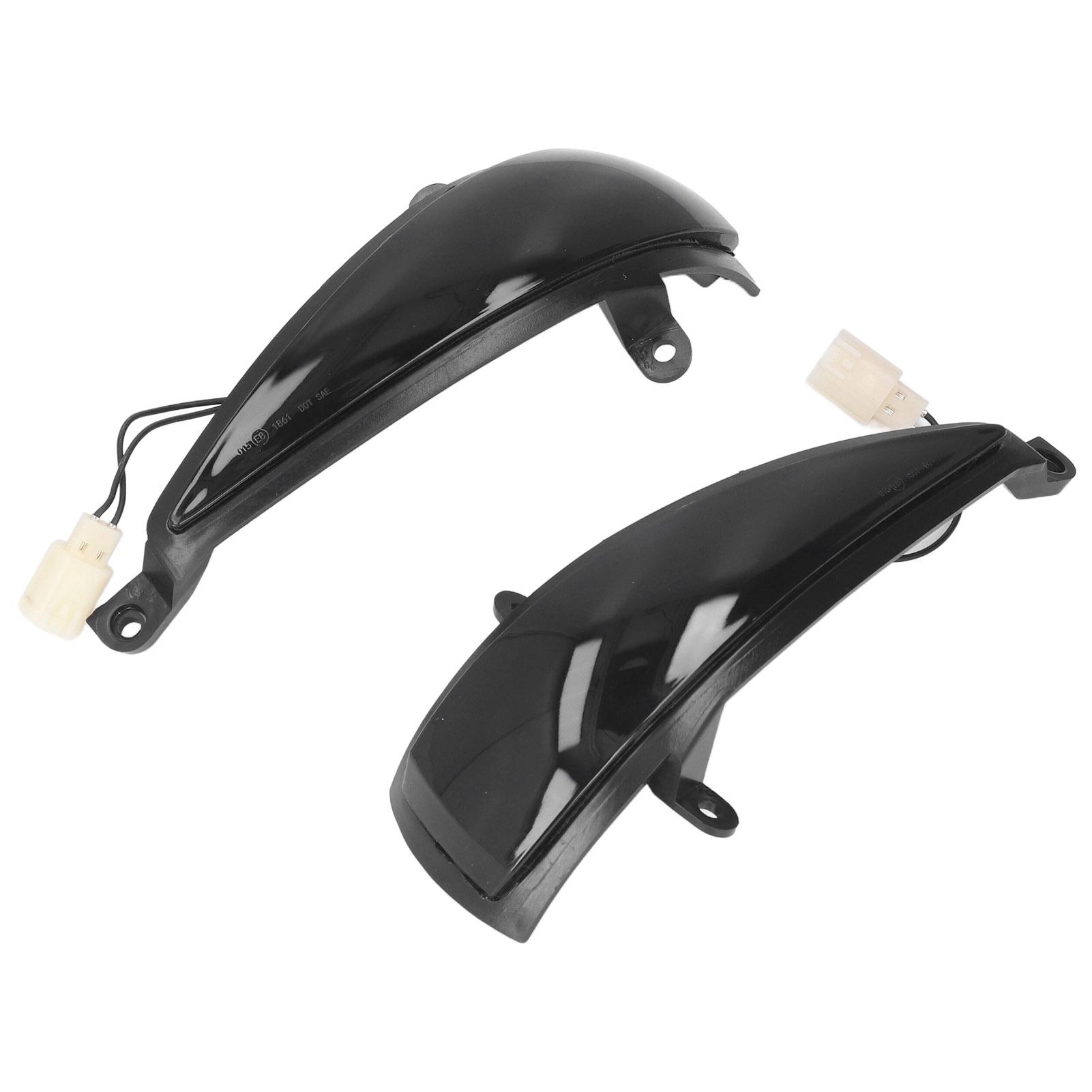 

2шт светодиодные динамические указатели поворота, монтируемые на зеркало заднего вида, янтарная подсветка, замена для Civic