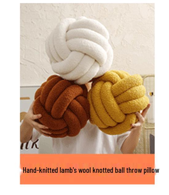 Nordic Woven Throw Pillow - Plush Square Backrest Sofa Cushion for Home Decor