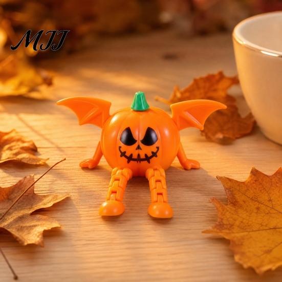 Cute Ghost Pumpkin Decoration Halloween LED Night Light, Bat Shape Atmosphere Lighting Spooky Decor, Battery Operated Table Lamp for Party