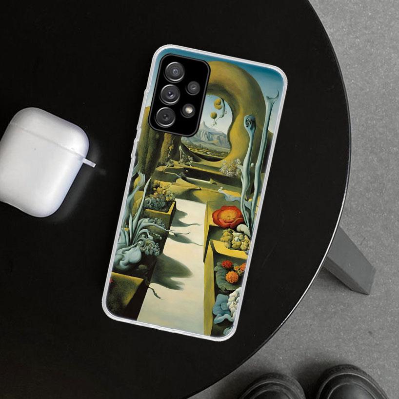 Salvador Dali Art Phone Case Cover for Samsung Galaxy A12 A22 A32 A52 A72 A02S A51 A50S A31 A20S A10S Note 20 Ultra 10 Plus Gala