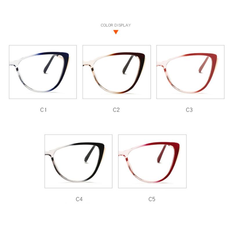 Cat Eyes Finished Myopia Eyeglasses Women Men Cat Eye Nearsighted Eyewear Student Glasses with Diopters Minus -1.0 -1.5 -2.5