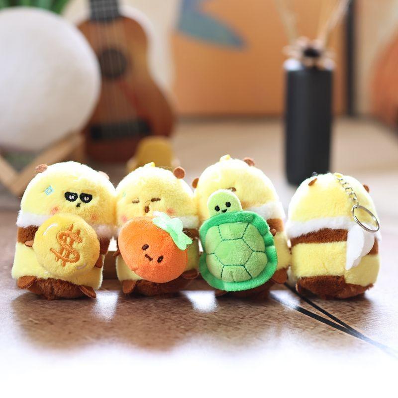 Plush Bee Adorable Keychain Toy Animal Stuffed Doll Bag Pendant Decoration Gift