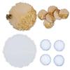 Round Resin Silicone Coaster Molds DIY White Epoxy Resin Cup Mat Mold Ornaments