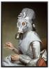 Poster Portrait White Gas Mask