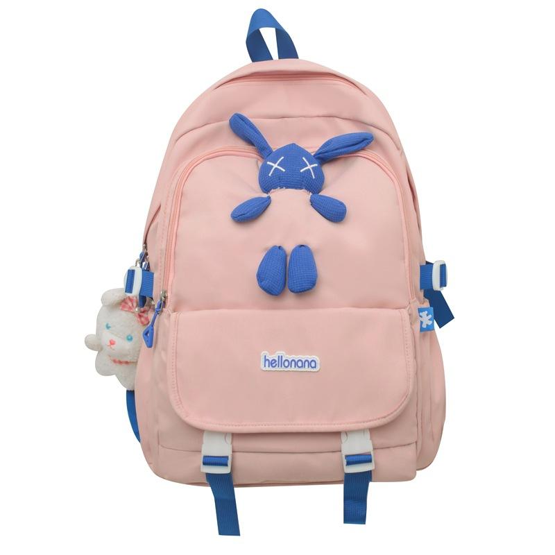New Backpack Schoolbag for Men and Women Campus Style Junior High School Students Fashionable Simple College Style Backpack