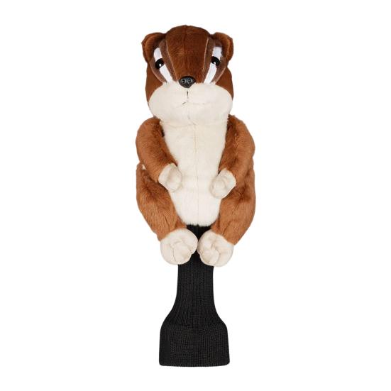Plush Animal Golf Club Headcover Goat Fox Chipmunk Elk Wolf Sheepdog Raccoon