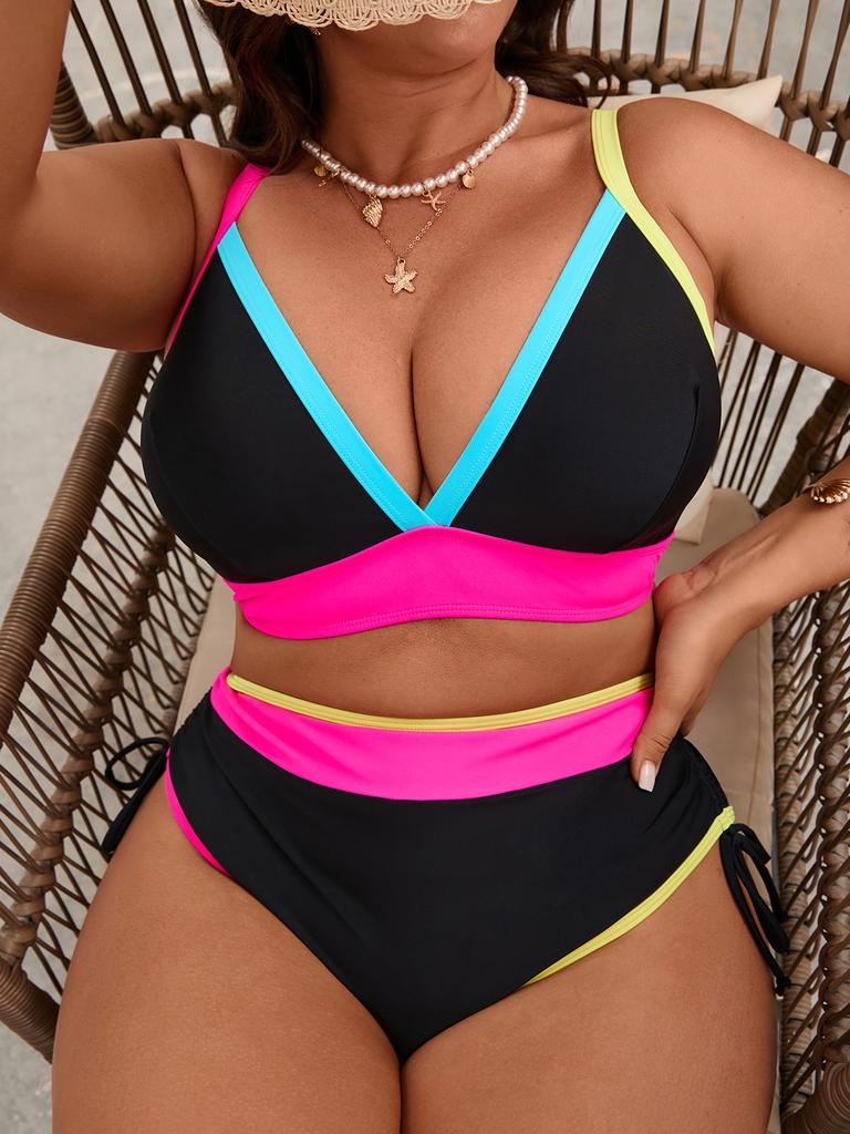 Sexy Damen Zweiteiliger Badeanzug Bedruckte Bademode Vintage Badeanzug Sommer Strandmode Tie Dye Bikini