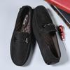 Fashion Handmade Pu Leather Mens Casual Shoes Comfortable Slip on Loafers Business Moccasins Non-Slip Male Walking Flats Driving Shoes