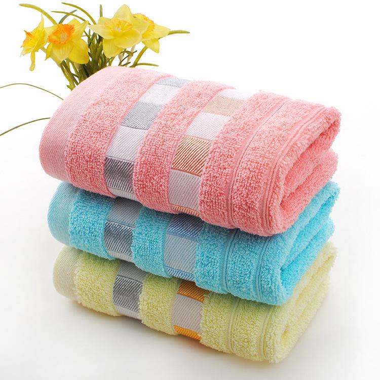 Cotton Gold Thread Face Towel - Wedding Gift & Daily Necessity, Soft & Absorbent