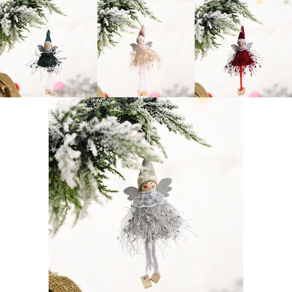 Adorable Plush Girl Hanging Legs Ornament For Creative Christmas Tree Decoration