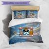 Coventry City Football Printed 3 Pieces Bedding Set, Comfortable Skin Friendly Bedroom Duvet Cover Set